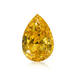 1,04 Karat Fancy Vivid Yellow Pear Diamant (I1) GIA