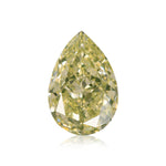0.75 Carat Fancy Light Green Yellow Pear Diamond VS2 GIA