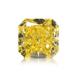 0.42 Carat Fancy Vivid Yellow Radiant Diamond SI2 GIA