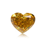 Diamante a CUORE Fancy Deep Brownish Orangy Yellow da 0,84 carati, VS2 GIA