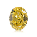 1.02 Carat Fancy Intense Yellow Oval Diamond SI2 GIA
