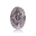 ألماسة بيضاوية 0.50 قيراط، Fancy Brownish Purplish Pink، SI2، GIA