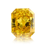 1,03 Karat Fancy Vivid Orangy Yellow Radiant Diamant VS2 GIA