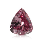 0.15 Carat Fancy Vivid Purplish Pink Pear Diamond VS2 GIA