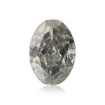 1.51 Carat Fancy Dark Gray Oval Diamond SI2 GIA