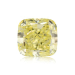 0.67 Karat Fancy Yellow Cushion Diamant IF GIA