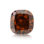 1.05 Carat Fancy Deep Brownish Orange Cushion Diamond SI2 GIA