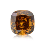 1.02 Carat Fancy Deep Brownish Yellowish Orange Cushion Diamond SI2 GIA