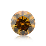 ألماسة مستديرة بقطع بريليانت 1.14 قيراط، Fancy Deep Brownish Yellowish Orange، SI2، GIA