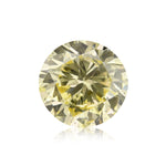 0.95 قيراط ألماسة مستديرة براقة Fancy Light Yellow بدرجة نقاء SI2 GIA