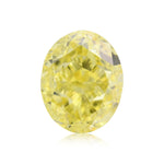 0,80 Karat Fancy Intense Yellow Oval Diamant VS2 GIA