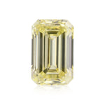 Diamante Smeraldo GIA VVS2 Giallo Chiaro Fantasia da 0,77 Carati