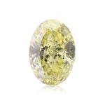 1.62 Carat Fancy Yellow Oval Diamond (I1) GIA