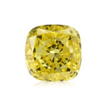 0.59 Carat Fancy Vivid Yellow Cushion Diamond SI2 GIA