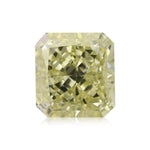 0.66 Carat Fancy Greenish Yellow Radiant Diamond VVS2 GIA