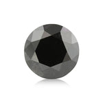 0.69 Carat Fancy Black Round Brilliant Diamond GIA