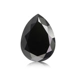 1.41 Carat Fancy Black Pear Diamond GIA