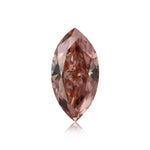 Diamante Marquise arancio rosato intenso elegante, 0,30 carati, I1, GIA