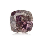 0.51 Carat Fancy Brownish Purple Pink Cushion Diamond SI1 GIA