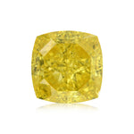 2.25 Carat Fancy Vivid Yellow Cushion Diamond VS1 GIA