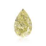 6.61 Carat Fancy Light Yellow Pear Diamond VS2 GIA