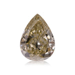 1.23 Carat Fancy Brownish Greenish Yellow Pear Diamond VS1 GIA