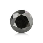 0.68 Karat Fancy Black runder Brillant Diamant GIA