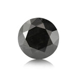 1,45 Karat Natürlicher schwarzer runder Diamant GIA