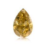 4.00 Carat Fancy Deep Brownish Yellow Pear Diamond SI1 GIA