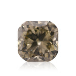 1,42 Karat Fancy Bräunlich Grünstichiges Gelbes Kissenschliff Diamant SI2 GIA