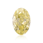 0.50 Carat Fancy Yellow Oval Diamond VS1 GIA