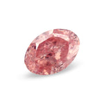 0.70 قيراط ألماسة بيضاوية Fancy Vivid Pink بدرجة نقاء VS2 من GIA