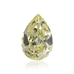 0.70 Carat Light Green Yellow Pear Diamond VS1 GIA