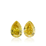 0,64 Karat Fancy Vivid Orangy Yellow Pear Diamanten SI1