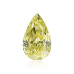 0,78 Karat Fancy Intense Yellow Pear Diamant VS2 GIA