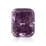 0.78 قيراط ألماسة كوشن Fancy Deep Pinkish Purple بدرجة نقاء I1 GIA
