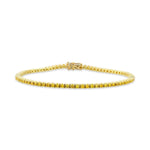 Fancy Vivid Orange Yellow Round Brillant Bracelet