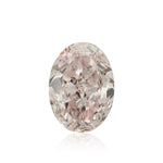 0,67 Karat Fancy Light Brownish Pink Oval-Diamant IF GIA