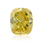 0.73 Carat Fancy Deep Yellow Cushion Diamond SI2 GIA