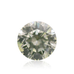 0.68 Carat Fancy Light Yellow Green Round Brilliant Diamond I1 GIA