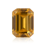 Diamante 0.50 carati Smeraldo Fancy Intense Orange Yellow SI2 GIA