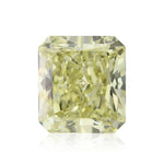 1.58 Carat Fancy Greenish Yellow Radiant Diamond VS2 GIA
