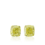 1.03 Karat Fancy Yellow Cushion Diamanten VVS1