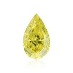0.50 Carat Fancy Vivid Yellow Pear Diamond VS2 GIA