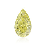 0.83 Carat Fancy Yellow Pear Diamond VVS1 GIA