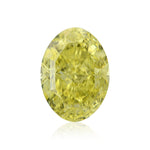 Diamante ovale giallo intenso fantasia da 1.03 carati VS1 GIA