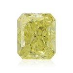 Diamante radiante giallo intenso elegante da 0,67 carati VS1 GIA