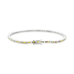 Bracciale Tennis con Diamanti Multicolore da 1,73 Ct