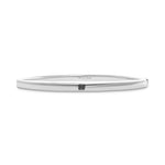 Men's 0.20 Carat Fancy Deep Grayish Blue Radiant Diamond Bangle