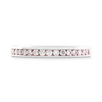 Fancy Light Pink Diamond Channel-set Wedding Band